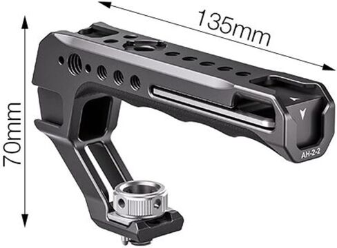 Leofoto AH-2 Camera Top Handle, ARRI Side Locating Sockets, Cold Shoe Mount, Multiple 1/4"-20 Accessory Sockets, Three Option Available (AH-2-2-ARRI) in Saudi Arabia