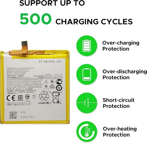 GREEN FUSION فقط لاستبدال بطارية Moto Edge 5G، مع فيديو تعليمي، بطارية LR50 لـ Moto Edge 5G، مع مجموعة أدوات الإصلاح in Saudi Arabia