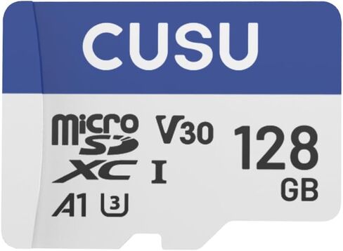 CUSU M30 128GB Micro SDXC Memory Card, Read Speed up to 95 MB/s, A1, UHS-I, Class 10, U3, V30 in Saudi Arabia