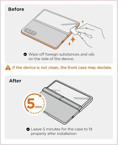Spigen Ultra Hybrid Pro Designed for Galaxy Z Fold 6 Case (2024) [Hinge Protection] [Anti-Yellowing] - Crystal Clear in Saudi Arabia