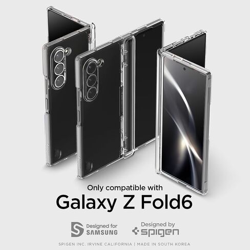 Spigen Ultra Hybrid Pro Designed for Galaxy Z Fold 6 Case (2024) [Hinge Protection] [Anti-Yellowing] - Crystal Clear in Saudi Arabia