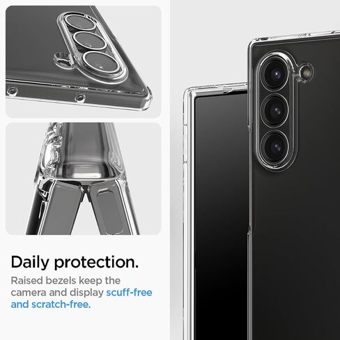 Spigen Ultra Hybrid Pro Designed for Galaxy Z Fold 6 Case (2024) [Hinge Protection] [Anti-Yellowing] - Crystal Clear in Saudi Arabia