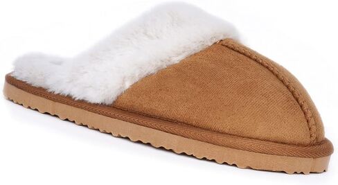 Millffy Nordic Style Faux Fur Trim Rabbit fur Hair Women's Suede Slippers Memory Foam comfy Indoor eva Slipper in Saudi Arabia
