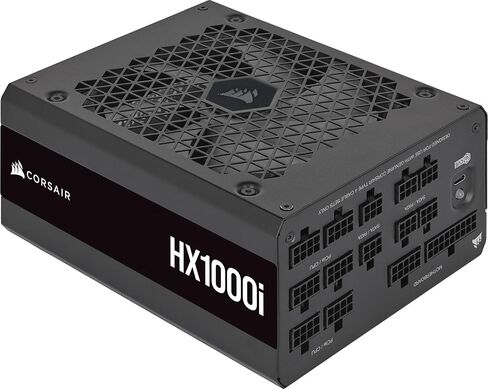 CORSAIR HX1200i مزود طاقة ATX وحدات كاملة منخفضة الضوضاء - متوافق مع ATX 3.0 وPCIe 5.0 - مروحة تحمل ديناميكية سائلة - متوافق مع برنامج CORSAIR iCUE - كفاءة 80 Plus البلاتينية - أسود in Saudi Arabia