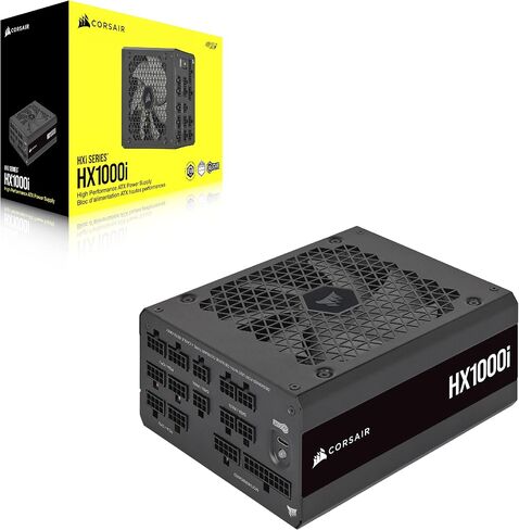 CORSAIR HX1200i مزود طاقة ATX وحدات كاملة منخفضة الضوضاء - متوافق مع ATX 3.0 وPCIe 5.0 - مروحة تحمل ديناميكية سائلة - متوافق مع برنامج CORSAIR iCUE - كفاءة 80 Plus البلاتينية - أسود in Saudi Arabia