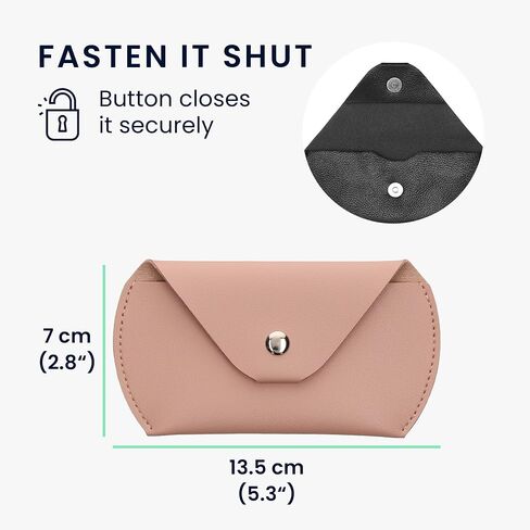 حقيبة ماوس kwmobile متوافقة مع Apple Magic Mouse 1 / Magic Mouse 2 / Logitech Pebble Wireless Case - Bluetooth Mouse PU Leather Case - أسود in Saudi Arabia