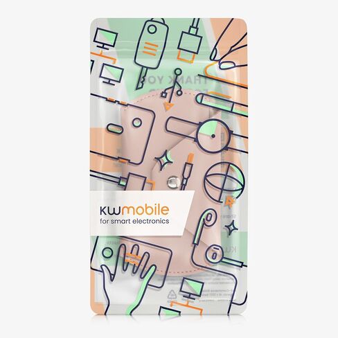 حقيبة ماوس kwmobile متوافقة مع Apple Magic Mouse 1 / Magic Mouse 2 / Logitech Pebble Wireless Case - Bluetooth Mouse PU Leather Case - أسود in Saudi Arabia