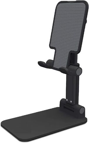 AUGEN Tablet Stand Holder, Multi-Angle Height Portable Monitor Stand For ipad Tablet, Fully Adjustable Foldable ipad Phone Dock Holder For Office Desk (Black Gold|Black) in Saudi Arabia