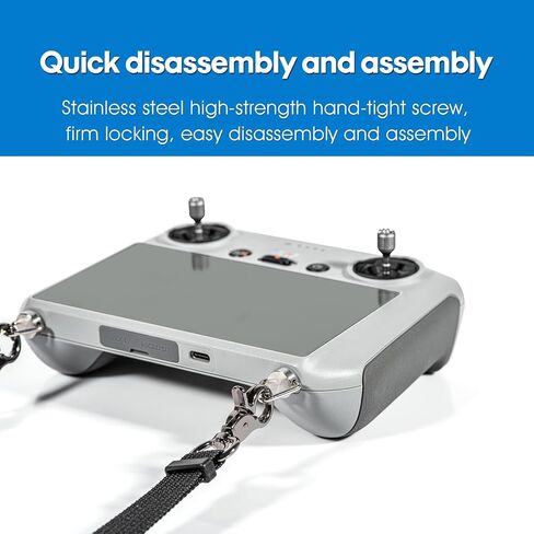 غطاء حماية من السيليكون + حزام رقبة بحبل قابل للتعديل + واقي شاشة مجموعة من 3 قطع لملحقات الطائرة بدون طيار DJI RC (لـ DJI Mini 3 /Mini 3 Pro) in Kuwait