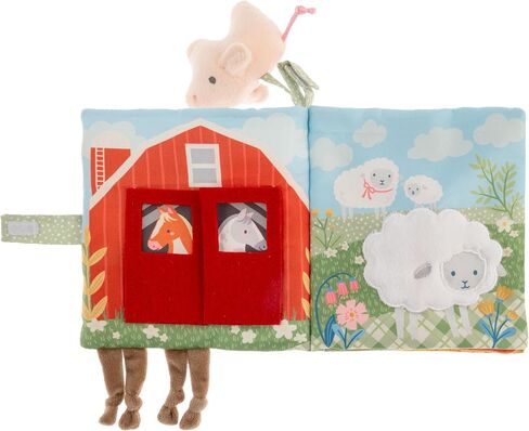 Stephen Joseph, Soft Fabric Book, Soft Activity Baby Book - 6 Sensory Filled Pages, Sensory Toys for Babies and Toddlers, Garden in Saudi Arabia