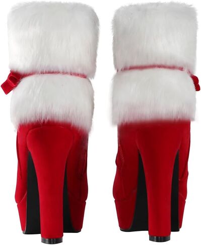 MRKEWUNEY Women's Christmas Ankle Boots in Kuwait
