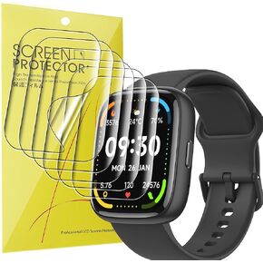 Compatible for Faweio IDW26 Smart Watch Screen Protector, [6 Pack] Lamshaw Full Coverage TPU Clear Film Compatible for Faweio IDW26 1.83 Inches Smart Watch, FUYOTI IDW26 1.83 Inches Smart Watch (6 Pack)