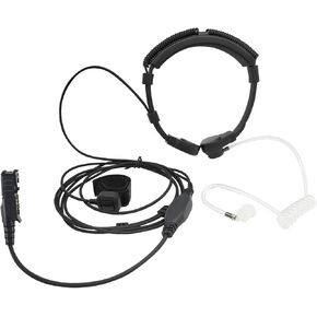 Adjustable Neck Mic Throat Microphone and Headset Tactical Walkie Talkie Earpiece Headphone for Motorola xpr3300 xpr3300e xpr3500 xpr3500e Radios