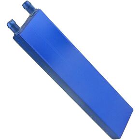Aluminum Water Cooling Block for CPU Graphics Radiator Heatsink 41.5X 162X12mm Blue