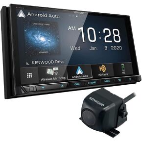 Kenwood Excelon DDX9907XR 6.8" Capacitive Touch Panel DVD Receiver Bluetooth & HD Radio | 6.8" High Definition Monitor | Plus CMOS-230 Rearview Camera with Universal Mounting Hardware & Video Cable