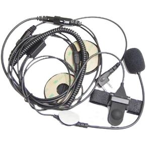 2 Pin Open/Half Face Motorcycle Bike Helmet Earpiece Headset Mic Compatible with Baofeng Radio BF-F8HP BF-F9 UV-82 UV-82HP UV-82C UV-5R UV-5R+ UV-5RA UV-5RE Kenwood Wouxun Two-Way Radio