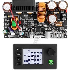 MakerHawk DC Buck Converter 1430W 6-75V to 0-65V 0-22A Stepdown Voltage Regulator with Cooling Fan, Constant Voltage and Constant Current Buck Module, DC Regulated Power Supply in Kuwait