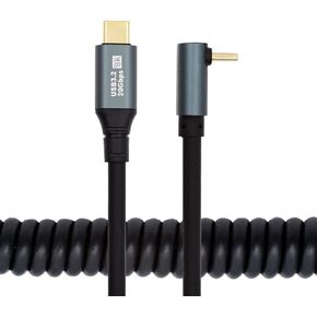 سلك تمديد xiwai USB4 من النوع C ذكر إلى أنثى، كابل بيانات شاحن USB-C ملفوف للوحة المفاتيح 20 جيجابت في الثانية 100 وات 8K للكمبيوتر المحمول اللوحي in Kuwait