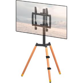 حامل فني من Suptek بشاشة LCD LED مقاس 37 إلى 65 بوصة، وحامل عرض تلفزيون الاستوديو، وحامل تلفزيون قابل للتعديل وقاعدة حامل ثلاثي الأرجل، وقوس أسود، وثلاثة أرجل من خشب الزان، ML3 in Kuwait