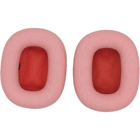 وسائد أذن بديلة لأجهزة Apple Airpods max، غطاء وسائد الأذن متوافق مع سماعات AirPod Max مع مغناطيس وإسفنج ميموري ونسيج شبكي (وردي) in Kuwait