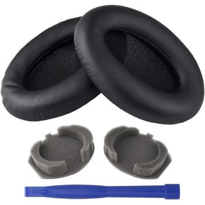 WH-1000XM3 Ear Pads, BUTIAO Replacement Protein Leather Ear Cushions Cups Memory Foam Earpads Earmuffs for Sony WH-1000XM3 WH1000XM3 WH 1000XM3 Over-Ear Headphones - Black
