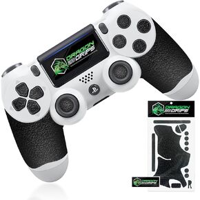 Dragon Grips PS5 Controller Grip, 22 Pcs Black Textured Non-Slip Rubber PS5 Controller Grips Stickers, Perfectly Fit to Any Handles, Trigger Buttons & D-pad, Sweat Resistant to Enhance Gaming Control
