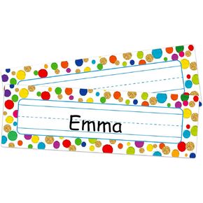 WhatSign 36PCS Name Plates for Student Desks Name Tags Name Plates for Classroom Students Desks Name Tags Stickers for Kindergarten Elementary Back to School Classroom Decorations Teachers Supplies