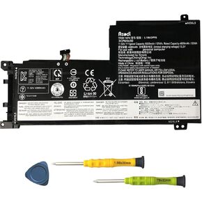 ASODI L19M3PF6 Laptop Battery Compatible with Lenovo Ideapad 5-15IIL05 5-15ARE05 Series 5B10W86947 L19M4PF1 5B10W86940 L19L4PF1 L19D3PF3 L19C3PF4 L19C3PF5 L19C4PF1 L19L3PF2 11.52V 57Wh 4889mAh