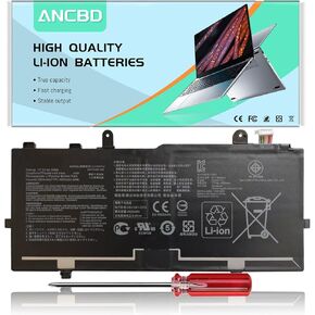 C21N1714 Laptop Battery for Asus VivoBook Flip J401 J1400 J1401 TP401N TP401CA TP401NA TP401 TP1400 TP1401 Series TP401CA-DHM6T TP401NA-EC078T TP401CA-DHM4T TP401MA-EC119TS 7.7V 39Wh/5065mAh