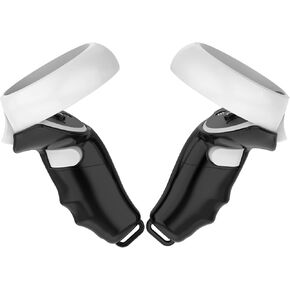 HASALASO Enhanced Magnetic Controller Grips for Meta Quest 3 - Transform Your VR Gaming Experience - Grey