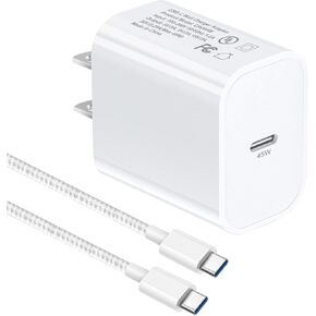 45W USB C Charger for Samsung Galaxy S24 Ultra/S24 Plus/S23 Ultra/S22 Ultra/S21/Note 20/Tab S7 S8 S9,A54 5G/Z Fold 4 5/Z Filp/A23 A55 A15,Super Fast Charging Block/Adapter Plug with 6ft Type C Cable