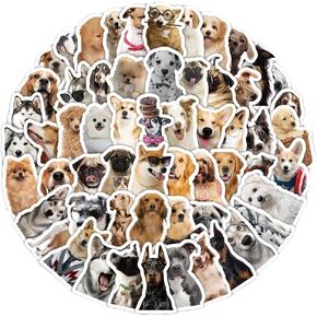 206 PCS Cute Funny Dog Stickers for Journaling Laptop Scrapbook Water Bottles Guitar Phone Suitcase Snowboard Waterproof Vinyl Decal Gifts for Women Girls Kids Teens Adult