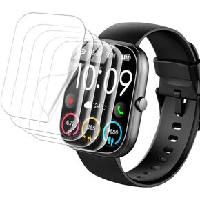 Compatible for Uaue T60 Smart Watch Screen Protector, Full Coverage TPU Clear Film Bubble Free Film For uaue T60, QCOQ T60, QXQ T60,CASCHO T60 1.91" SmartWatch