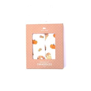 Angel Dear - Pumpkin Spice Latte, Swaddle Blanket, 2 Pack Set
