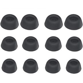 Replacement Ear Tips Compatible with Sound core by ANK er Liberty 4 NC, Silicone Ear Buds Ear Cap Ear Plug Eartips Replacement for Liberty4NC 3 Size 6 Pairs,Black 6PB126