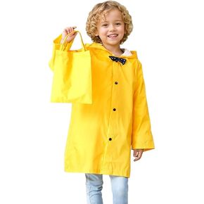 Kids Raincoats Waterproof Rain Jacket with Hood Lightweight Toddlers Boys Girls Rian Coat Rainwear