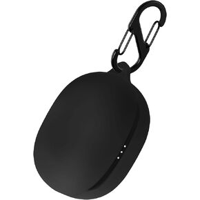 Geiomoo Silicone Carrying Case Compatible with Anker Soundcore Life P3, Portable Scratch Shock Resistant Cover with Carabiner (Black)