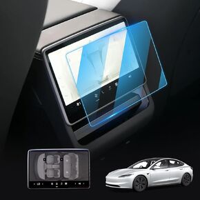 LFOTPP 4P Screen Protector for 2024 Tesla Model 3 15 Inch & 8 Inch Rear Row Touchscreen Plastic [NEWEST 2024 Tesla Model 3 Base/Long Rang/Performance] 2024 Tesla Model 3 Accessories