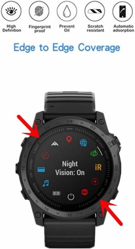 [ 3PCS ] Compatible with Gamin tactix 7 Screen Protector, PET Premium Real HD Protective Film Compatible for tactix 7 Pro Ballistic GPS Tactical Smartwatch in Saudi Arabia