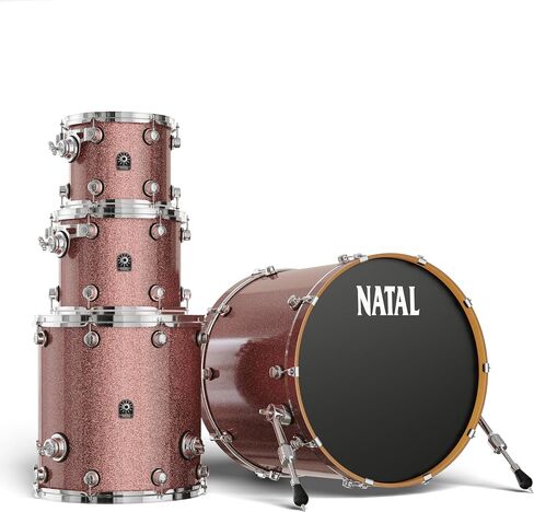 Natal KMA-UFX-OR1 Originals Series Maple US Fusion X 4-Piece Shell Pack - Orange Sparkle in Saudi Arabia