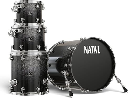 Natal KMA-UFX-OR1 Originals Series Maple US Fusion X 4-Piece Shell Pack - Orange Sparkle in Saudi Arabia