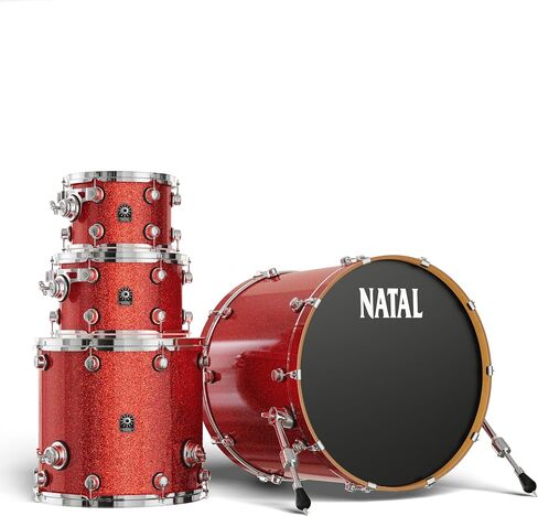 Natal KMA-UFX-OR1 Originals Series Maple US Fusion X 4-Piece Shell Pack - Orange Sparkle in Saudi Arabia