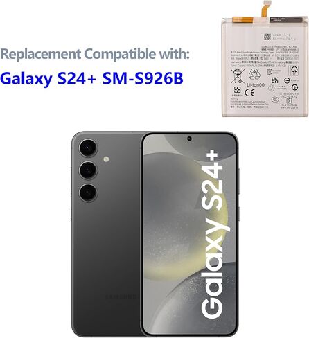 بطارية جديدة قابلة لإعادة الشحن EB-BS926ABY متوافقة مع Galaxy S24+ SM-S926B، SM-S926B/DS، SM-S926U، SM-S926U1، SM-S926W مع الأدوات in Saudi Arabia
