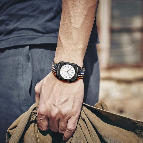 Magnetic Braided Solo Loop Compatible with Apple Watch Band 40mm 41mm 38mm 45mm 44mm 42mm 46mm 49mm Women Men, Stretchy Elastic Wristband Strap for iWatch SE SE 2 Series 10 9 8 7 6 5 4 3 Ultra Ultra 2 in Kuwait