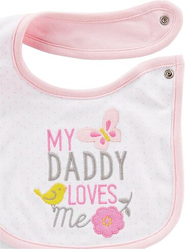 مجموعة Simple Joys من Carter's Baby للفتيات مكونة من 4 قطع وبنطلون ومريلة وقبعة in Kuwait