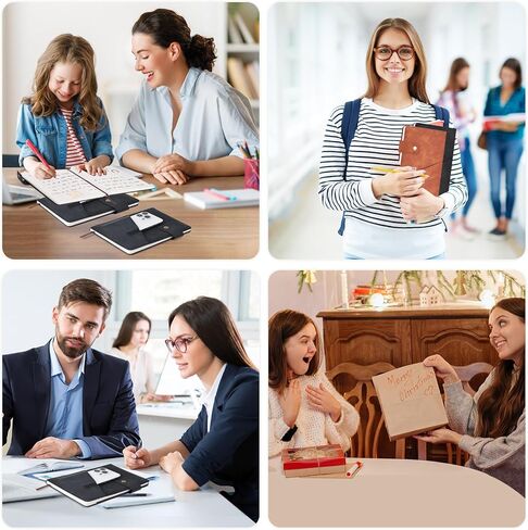 دفتر يوميات جلدي، 200 صفحة دفتر ملاحظات مسطر A5 غلاف فني يوميات للنساء والرجال والسفر المدرسي والأعمال التجارية باللون الأسود in Kuwait