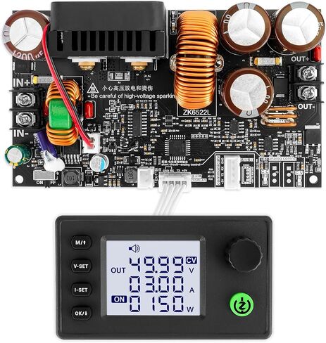 MakerHawk DC Buck Converter 1430W 6-75V to 0-65V 0-22A Stepdown Voltage Regulator with Cooling Fan, Constant Voltage and Constant Current Buck Module, DC Regulated Power Supply in Kuwait