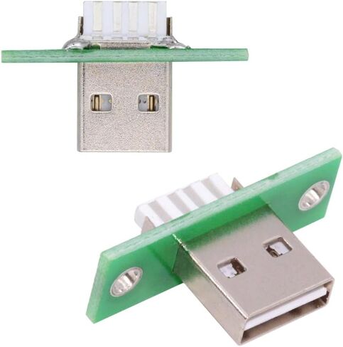 xiwai Micro-USB 5Pin Female Type-B DIY OEM Socket Connector Panel Mount Type with PC Board USB 2.0 Pinout 5pcs/Set in Kuwait