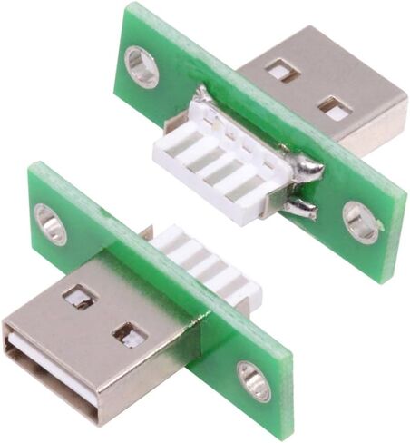 xiwai Micro-USB 5Pin Female Type-B DIY OEM Socket Connector Panel Mount Type with PC Board USB 2.0 Pinout 5pcs/Set in Saudi Arabia