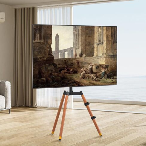 حامل فني من Suptek بشاشة LCD LED مقاس 37 إلى 65 بوصة، وحامل عرض تلفزيون الاستوديو، وحامل تلفزيون قابل للتعديل وقاعدة حامل ثلاثي الأرجل، وقوس أسود، وثلاثة أرجل من خشب الزان، ML3 in Kuwait